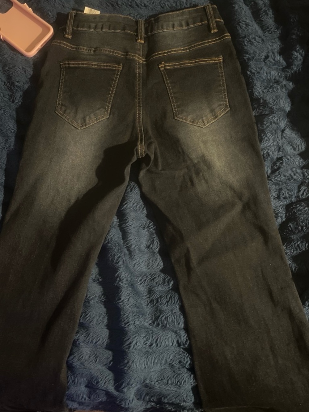Target Women's Black Washed Flare Jeans